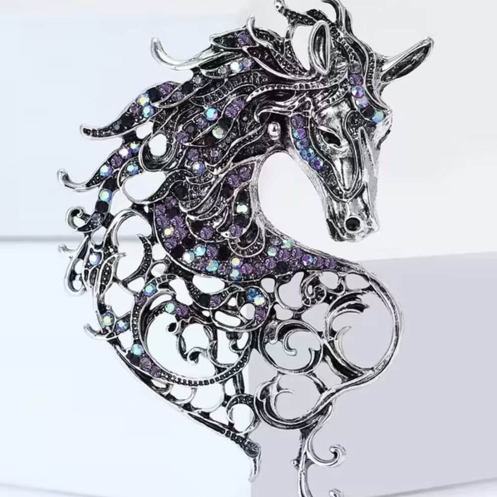 Horse Silhouette Brooch